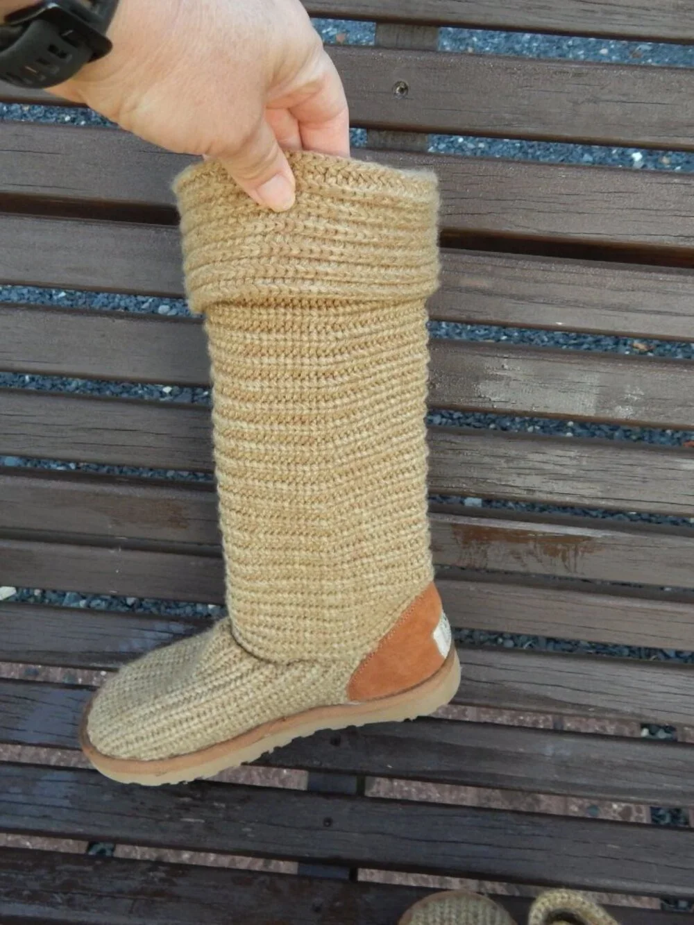 Ugg Australia Classic Candy Knit Boots Size 5